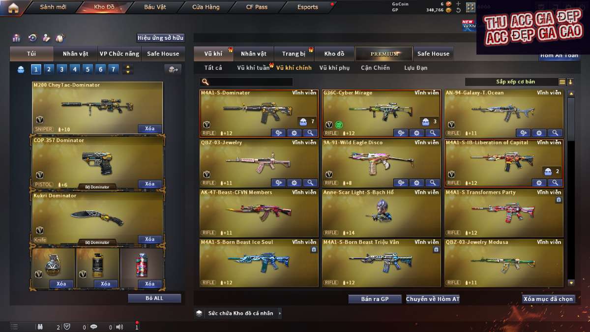 shop acc cf uy tin gia re